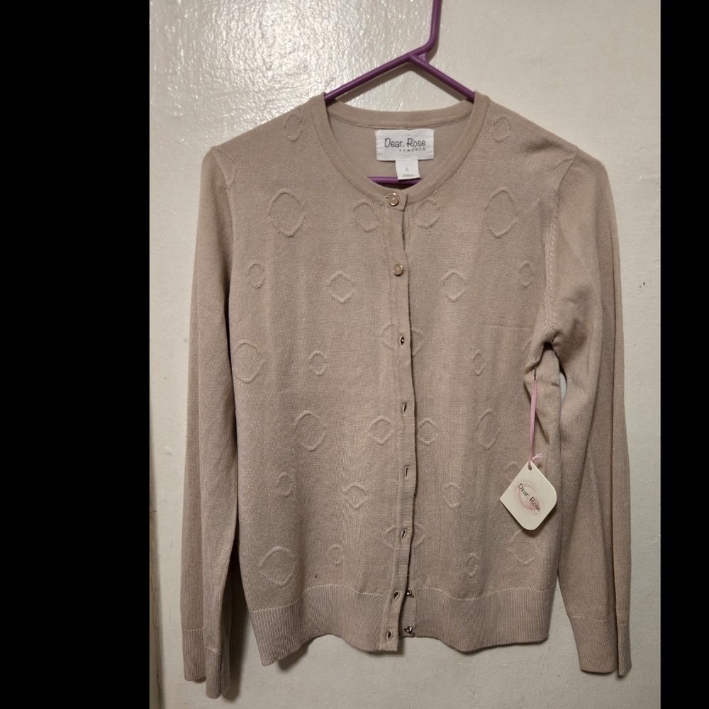 Women's Oatmeal Cardigan Sweater
